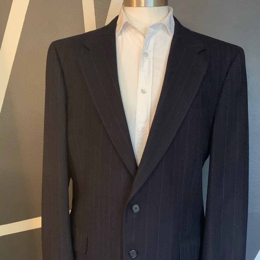 Vintage Burberry Pinstripe Blazer
